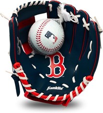 Franklin Sports Boston Red SoxYouth Teeball 9.5" Glove  Ball First Kids Glove 