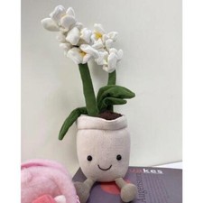 Jelly Cat Cute Cream Orchid Plush Toy Cute Flowers Plush Doll