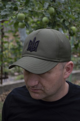 Baseball cap and multicam tactical Military Ukraine 2023 olive black trident - Picture 5 of 7
