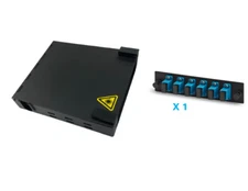 6 Port SCUPC Singlemode Fiber Optic Wall Mount Patch Panel Enclosure "LGX", LIU