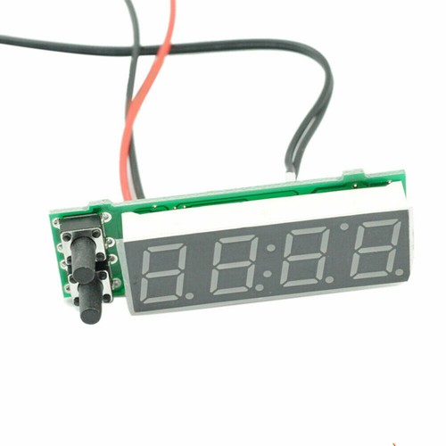 Kit termometro display digitale auto 3 in 1 voltmetro temperatura orologio misuratore - Foto 5 di 15