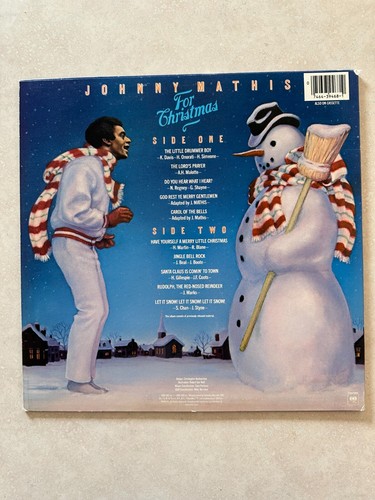 Johnny Mathis - For Christmas - EX 1984 Columbia vinyl LP - CAROL OF THE BELLS - Picture 2 of 4