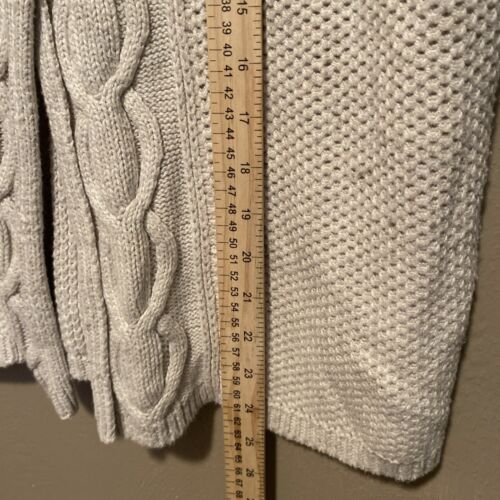 Eddie Bauer Women's Wool Blend Cream Vest Sweater Size Large Button Knit - Picture 9 of 9