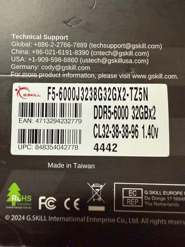 G.Skill Trident Neo Z5 Series 64GB (2 x 32GB) 288-Pin PC RAM DDR5 6000 CL32 ⚡New - Afbeelding 2 van 9