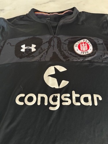 FC St. Pauli Bundeslinga Congstar Under Armour Home Jersey Brown Men L - Picture 7 of 9