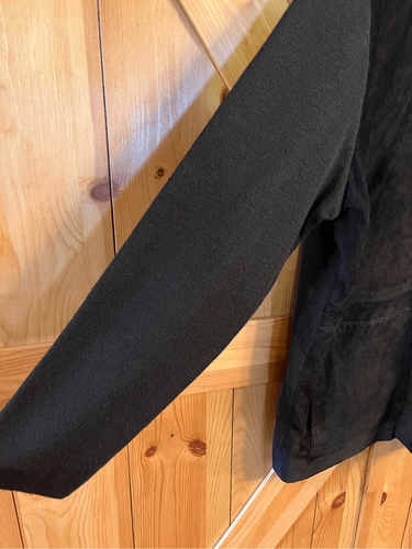 Dialogue Chocolate Brown Suede /Merino Wool Jacket Size 1X (3259) - Picture 2 of 4