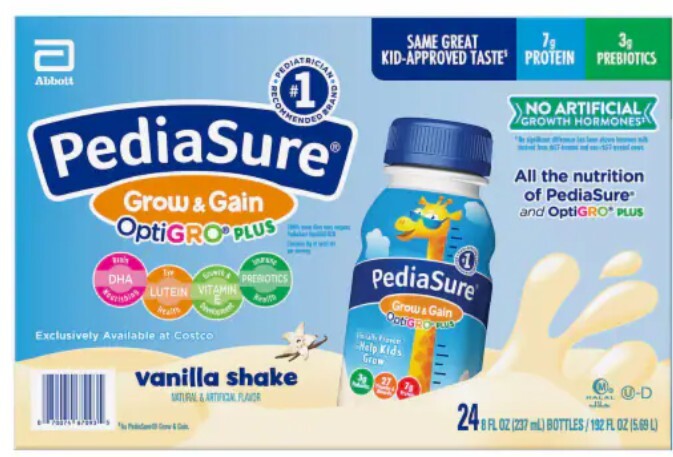 Pediasure Grow And Gain Optigro Shake Vanilla 8 Fluid Ounce 