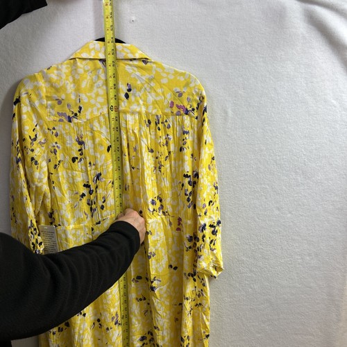Woman Within Maxi Dress 18W Yellow Floral Print Cottage Core NWT - Picture 11 of 11