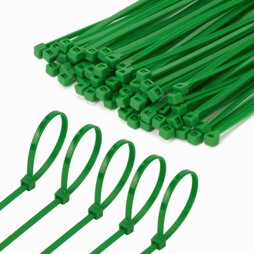 500pcs Cable Ties Zip Ties Nylon UV Stabilised Bulk Green Cable Ties 100x18mm - Picture 3 of 10