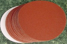50pc 6" PSA STICK ON SANDING DISC 80 GRIT Aluminum Oxide USA made Sandpaper P80