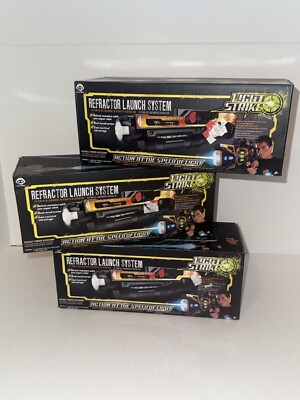 WOWWEE Lot of 4 Light Strike Refractor Launch System 3441 NEW In Original Boxes