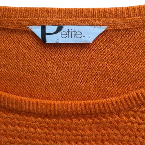 BHS Damen-Langarmtop Größe UK 12 Petite Orange. Kleines Loch siehe Bilder - Bild 4 von 7