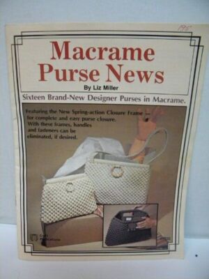 Vintage Pattern Booklet for Macrame Purse News 16 Designs | eBay
