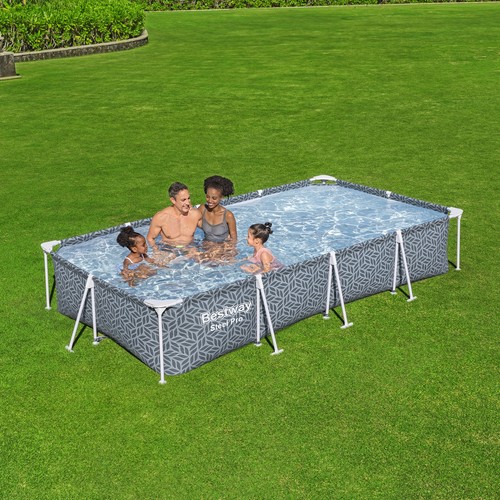 Bestway Steel Pro 12' x 6'7" x 26" Rectangle Above Ground Outdoor Swimming Pool - Picture 6 of 12