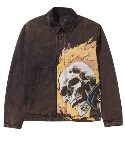 Mens Jacket Inspired By Marvel Ghost Rider - Picture 4 of 5
