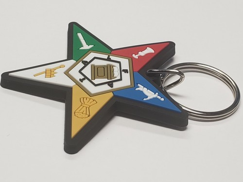 OES Stern PVC Wappen Schlüsselanhänger Schlüsselring - Oststern - Bild 6 von 8