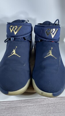 Nike Air Jordan Why Not Zer0.1 Westbrook Blue Gold White Nike Air Jordan Why Not Zer0.1 Westbrook Blue Gold White