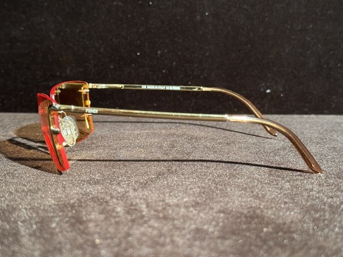 Fendi FS263 Rimless Luxury Sunglasses 135 Made in Italy Golden Glimmer - Picture 6 of 10