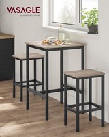 Bartisch-Set Stehtisch Barhockern Esstisch KüChentresen KüChentisch LBT015B02