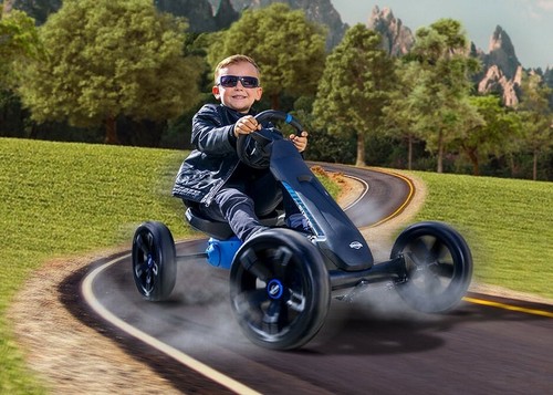 BERG Reppy Roadster Kids Go Kart Blue Black Pedal Bike Children Ride On Toy Car - Picture 7 of 10