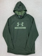 Under Armour Fitted Cold Gear Hoodie Sweatshirt Men's Large Green