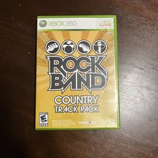 Rock Band: Country Track Pack (Microsoft Xbox 360, 2009) Case & Disc
