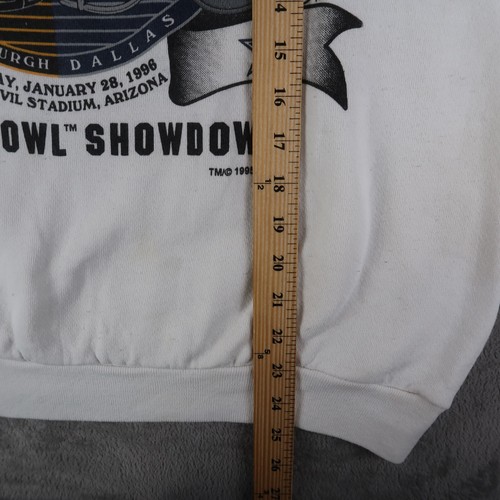 Vintage 1996 Super Bowl XXX Steelers vs Dallas Cowboys Sweatshirt Men’s Size L - Picture 15 of 17