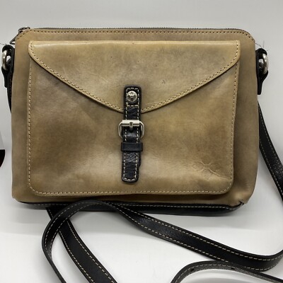 Rare Vintage Patricia Nash Satchel Handbag Purse Distressed BoHo Leather 