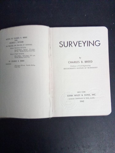 1942 Antique Engineering Book "Surveying" Illustrated - Picture 3 of 7