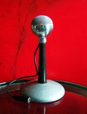 Vintage 1950's Electro Voice 920 crystal microphone old w Astatic E6G desk stand