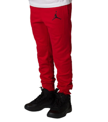 Nike Jordan Boys Wings Fleece Jogger Pants Gym Red Youth Size M Medium (10-12) | eBay