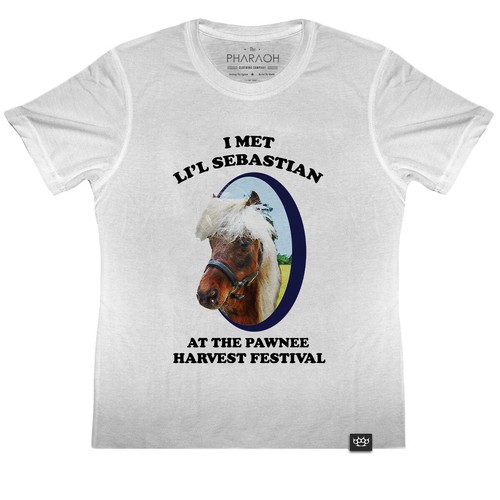 I met Lil Sebastian KIDS T Shirt Pawnee Parks & Recreation Leslie Knope Mouse - Picture 2 of 5