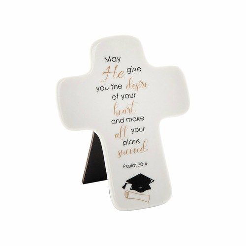 Graduation Cross Tabletop Sign, All Seasons, Home Decor, Inspirational Gifts, 1