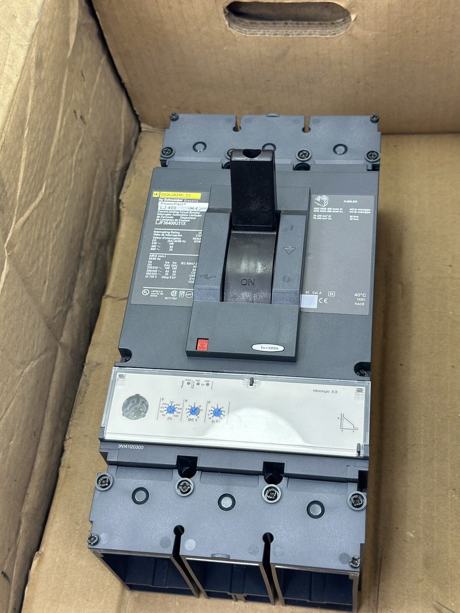 SQUARE D LJF36400U31X POWERPACT LJ400 CURRENT LIMITING CIRCUIT