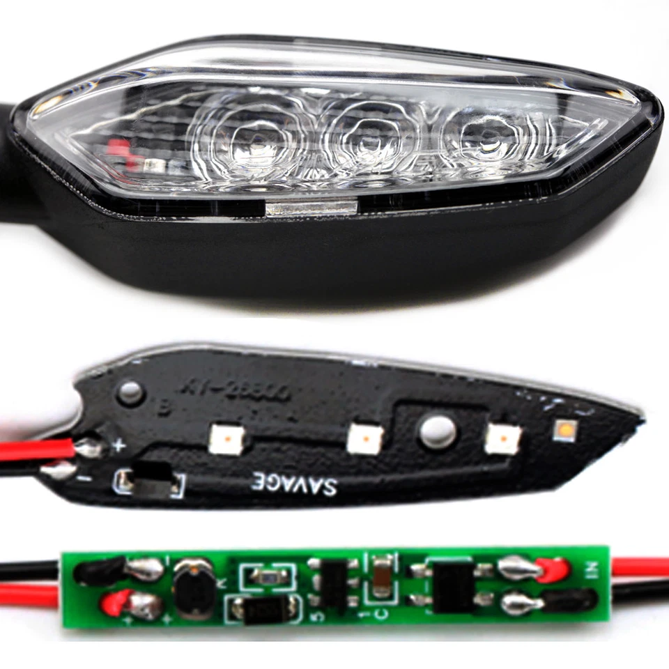 Indicador de luz de señal de giro LED YAMAHA FZ10 FZ09 FZ07 FZ03 FZ25 FZ16 XSR 900/700 Foto 4 de 4