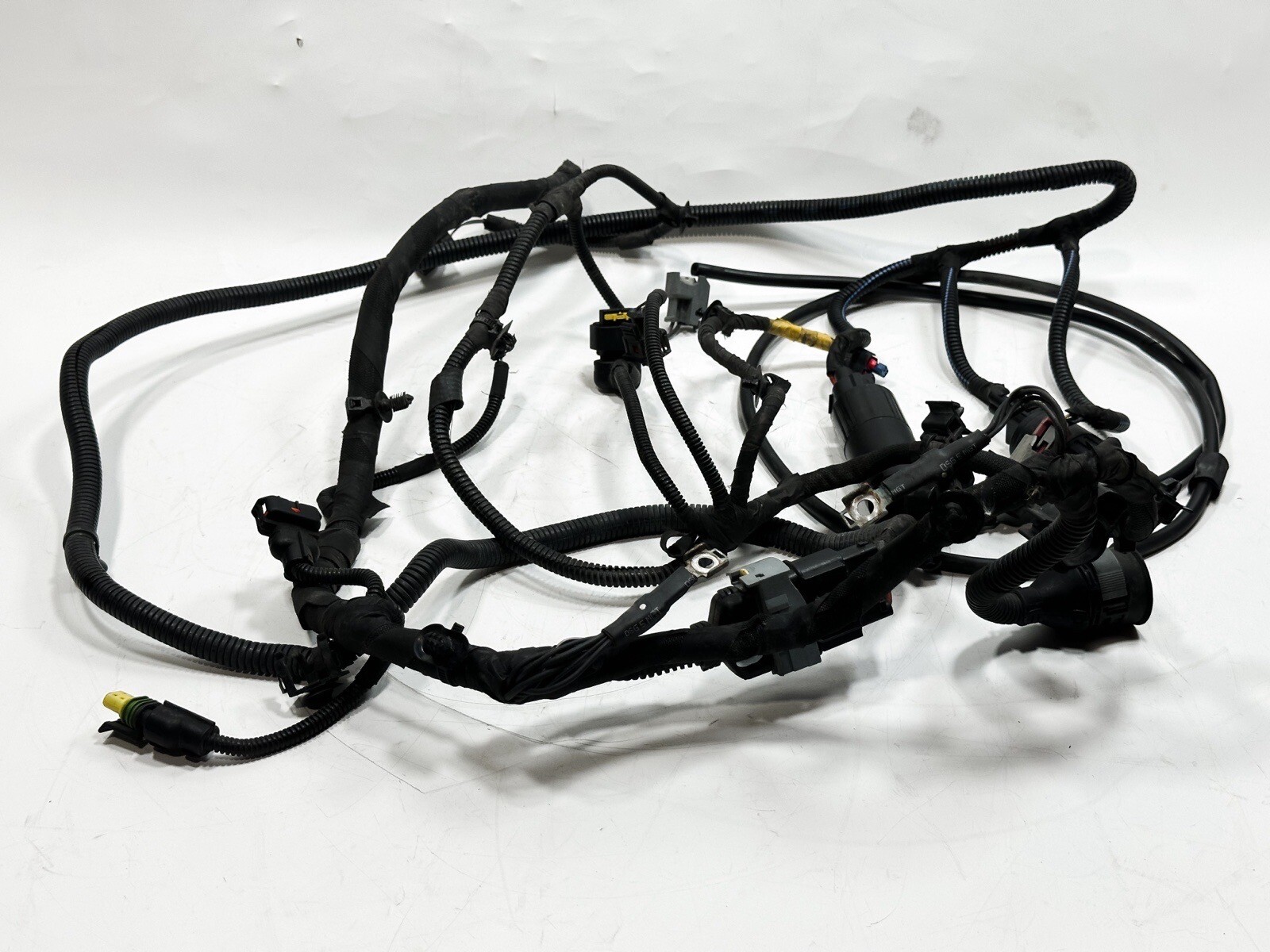 14-17 MASERATI QUATTROPORTE LEFT FRONT HEADLIGHT HEAD LIGHT WIRE HARNESS CUT OEM