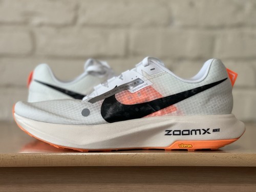 Nike ZoomX Ultrafly Trail Running White Orange DZ0489-100 Women 12/Men 10.5 New