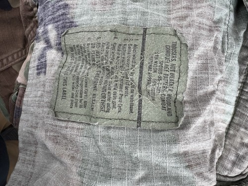 Vintage US Military Pants Men Medium Long Woodland Camouflage Trouser Paintball - Picture 9 of 9