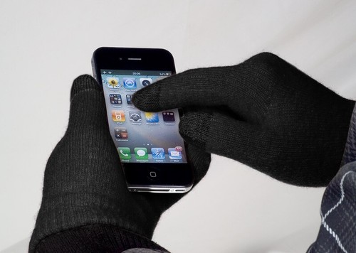 Touch Screen Handschuhe schwarz für Tablet -PC Kapazitiv Tablet-PC Tab Size M-L - Afbeelding 2 van 3