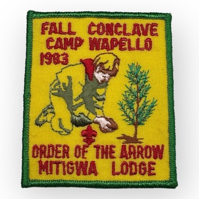 Mitigwa Lodge OA 1983 Fall Conclave Camp Wapello Patch