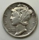 1931 S Mercury Dime VERY FINE X-566