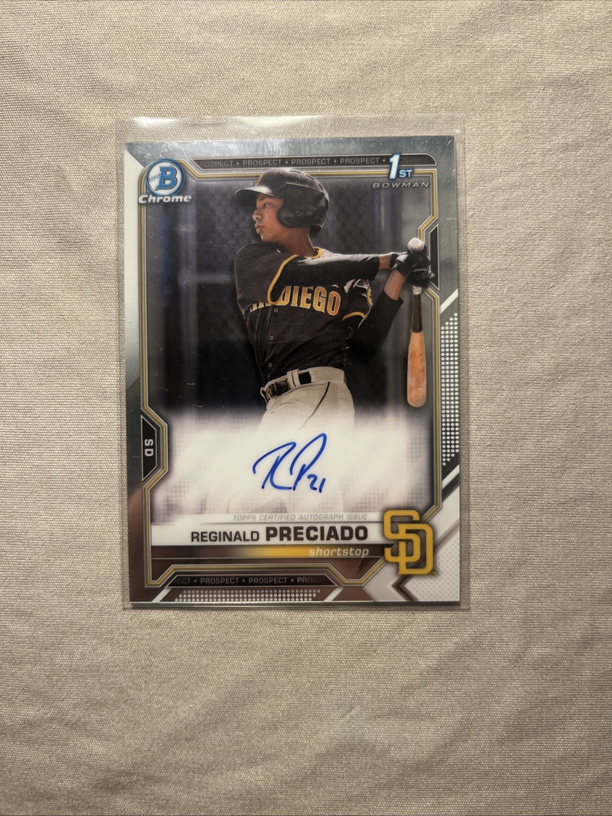 2021 Bowman Chrome - Prospect Autographs Reginald Preciado #CPA-RPR (AU, RC)