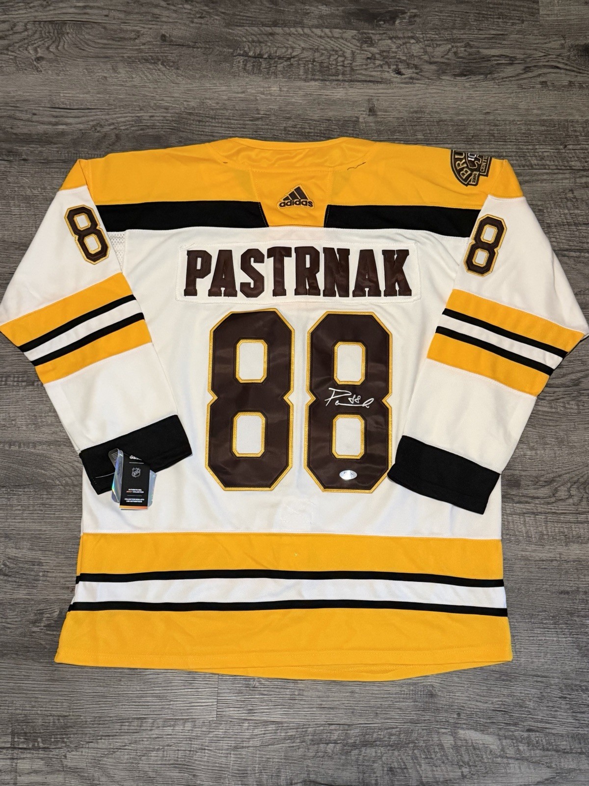 David Pastrnak Autographed Signed Boston Bruins Centennial Jersey PSA AUTHENTIC 