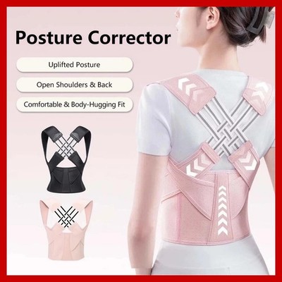 Back Brace Posture Corrector Adjustable Shoulder Support Pain Relief Belt