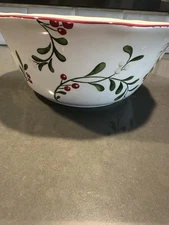 Better Homes & Gardens Heritage Collection MISTLETOE Serving Bowl Ceramic
