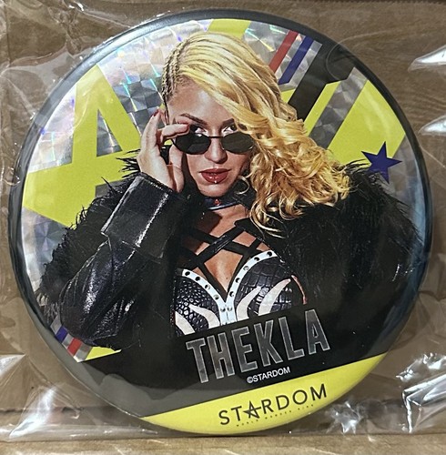 Thekla 2025 Stardom Joshi Wrestling 3.75” Metal Pinback Mosaic Prizm Badge AEW - Picture 2 of 2