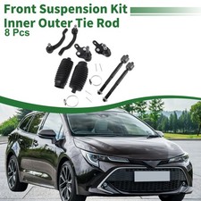 8pcs Front Suspension Kit Tie Rod End Ball Joint with Boot for Toyota Sienna