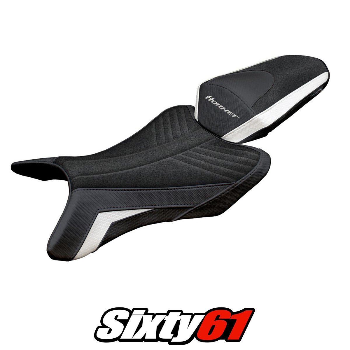 Honda CB 1000 Hornet 2025 Seat Cover Tappezzeria Ultragrip White Black