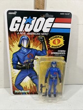 G.I. Joe Figure Super7 Reaction  Plus O Ring Wave 1 Cobra Commander