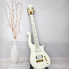 Ship US Prince The Cloud Electric Guitar White Finish Gold Hardware